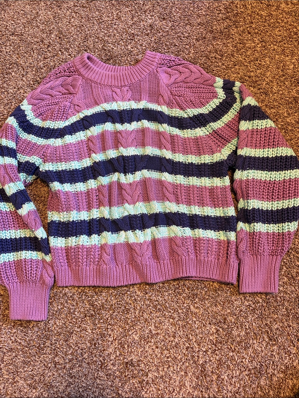 Free People Frankie Cable Knit Sweater